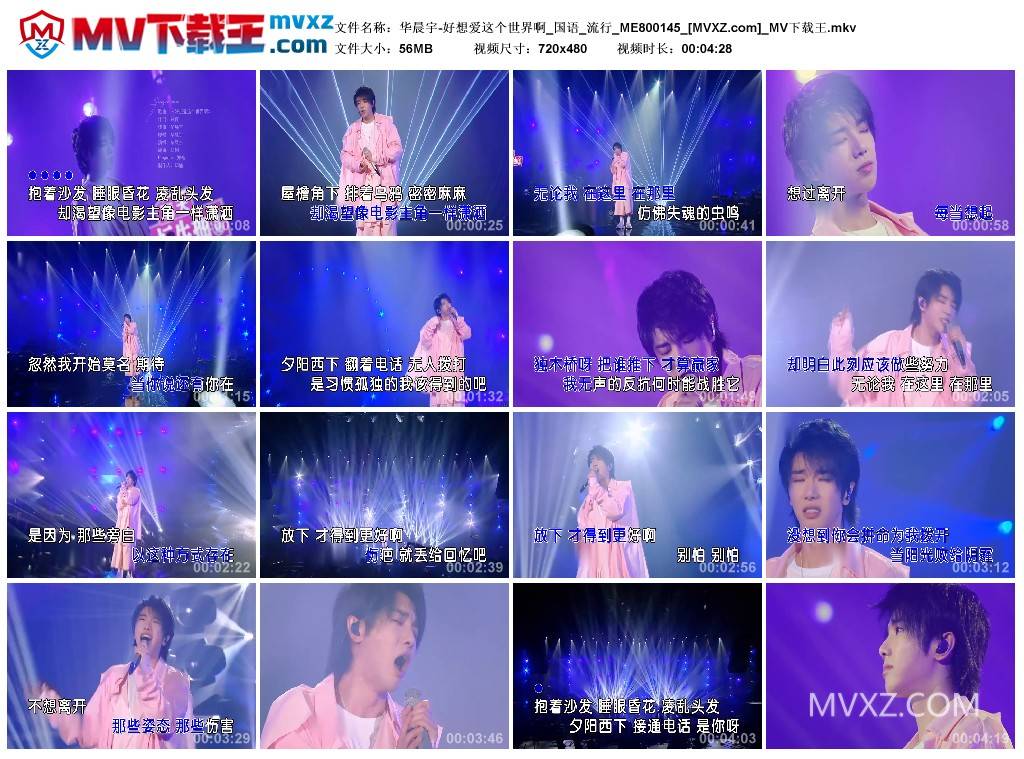 华晨宇-好想爱这个世界啊_国语_流行_ME800145